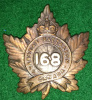 168th Battalion (Woodstock) Officer's Cap Badge